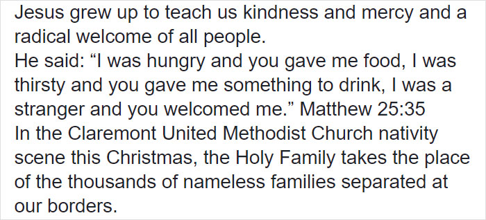 Church Sparks Heated Reactions By Putting Jesus, Mary, Joseph In Separate Cages, Separated By The Border Patrol