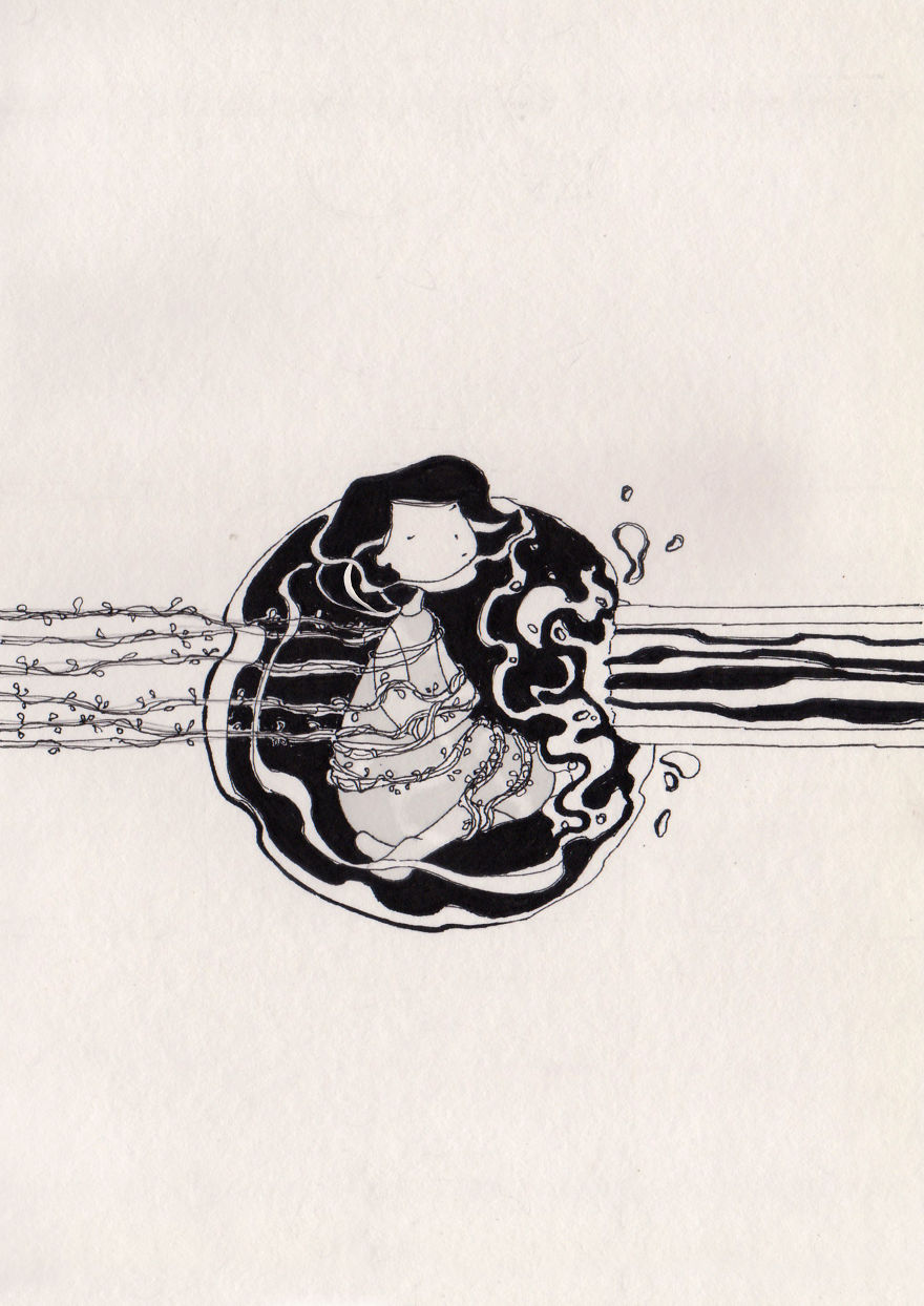 I Colored 12 Of My Old Drawings And Now They Look Like They Are From A Different World I Colored 12 Of My Old Drawings And Now They Look Like They Are From A Different World