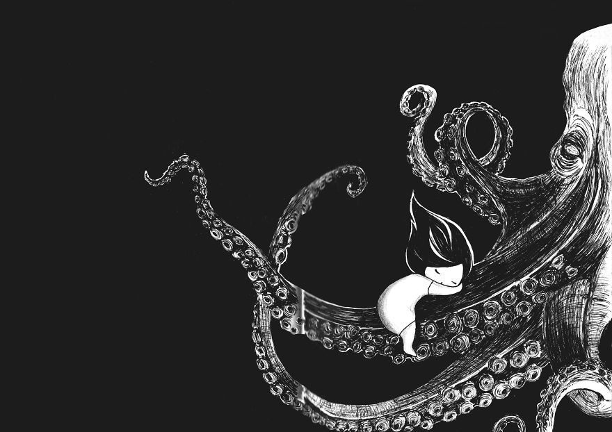 I Colored 12 Of My Old Drawings And Now They Look Like They Are From A Different World I Colored 12 Of My Old Drawings And Now They Look Like They Are From A Different World