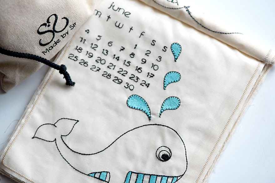 I Embroider The Days Of These Calendars To Warm Your Soul