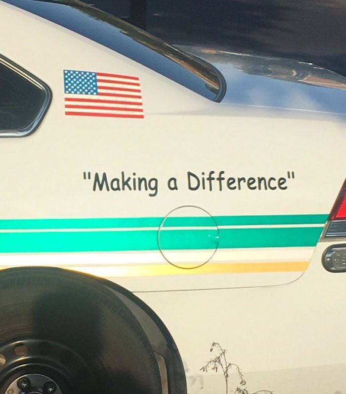 It's Written On Police Cars