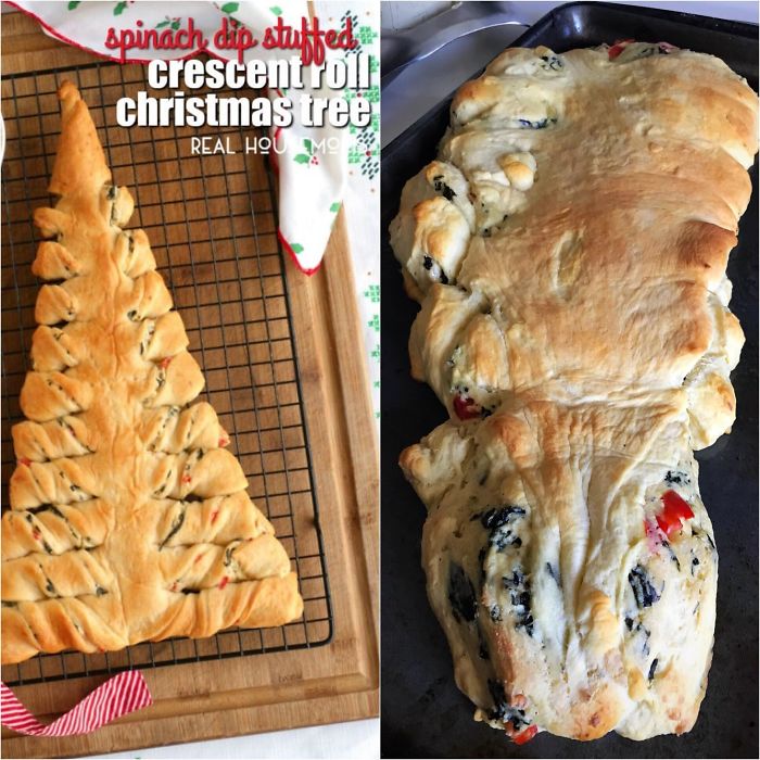 Our Stab At A Crescent Roll Christmas Tree. Pretty Sure It Looks Like A Dinosaur