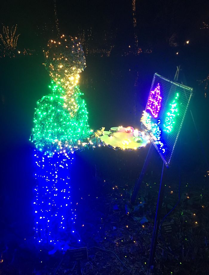 Bob Ross In Xmas Lights