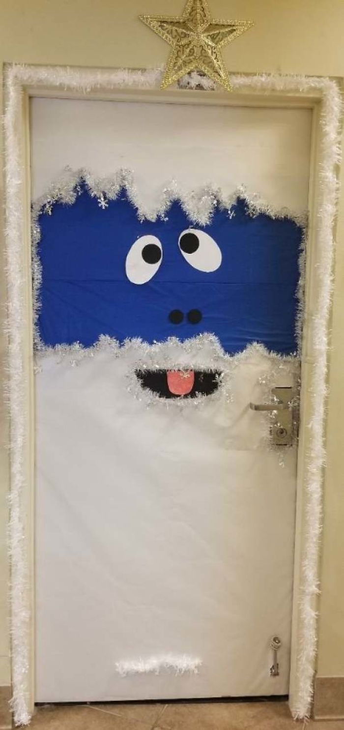My Christmas Office Door Entry