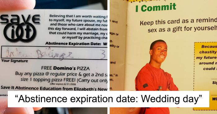 People Are Ridiculing Sex Ed In The USA After One Person Shares How He Had To Sign A Virginity Card That Was Also A Pizza Coupon