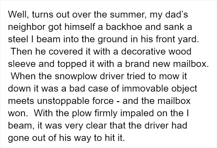 Guy Gets His Mailbox Ruined By A Snow Plow Every Snowfall, Gets Perfect Revenge Guy Gets His Mailbox Ruined By A Snow Plow Every Snowfall, Gets Perfect Revenge