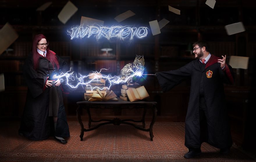 Our Epic Harry Potter Pregnancy Announcement Our Epic Harry Potter Pregnancy Announcement