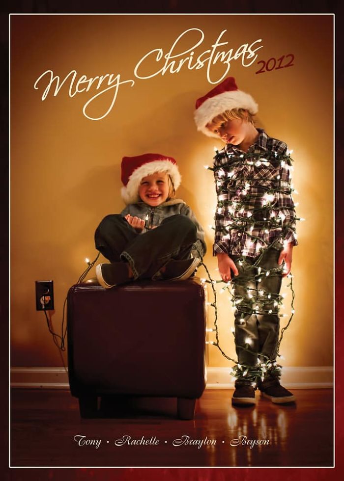 I Use My Kids To Make The Most Epic Christmas Cards Every Year