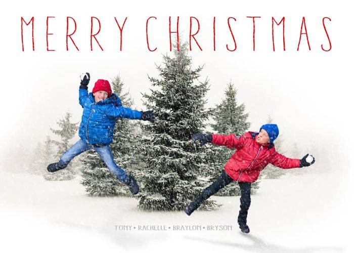 I Use My Kids To Make The Most Epic Christmas Cards Every Year