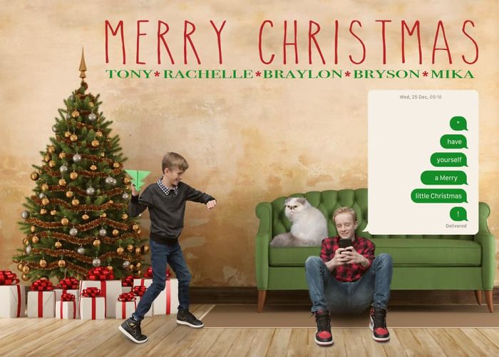 I Use My Kids To Make The Most Epic Christmas Cards Every Year