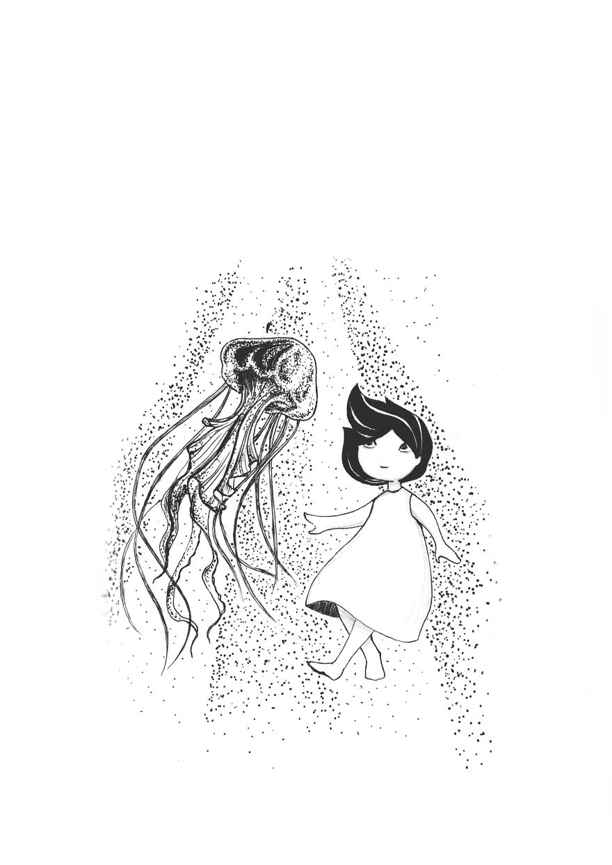 I Colored 12 Of My Old Drawings And Now They Look Like They Are From A Different World I Colored 12 Of My Old Drawings And Now They Look Like They Are From A Different World