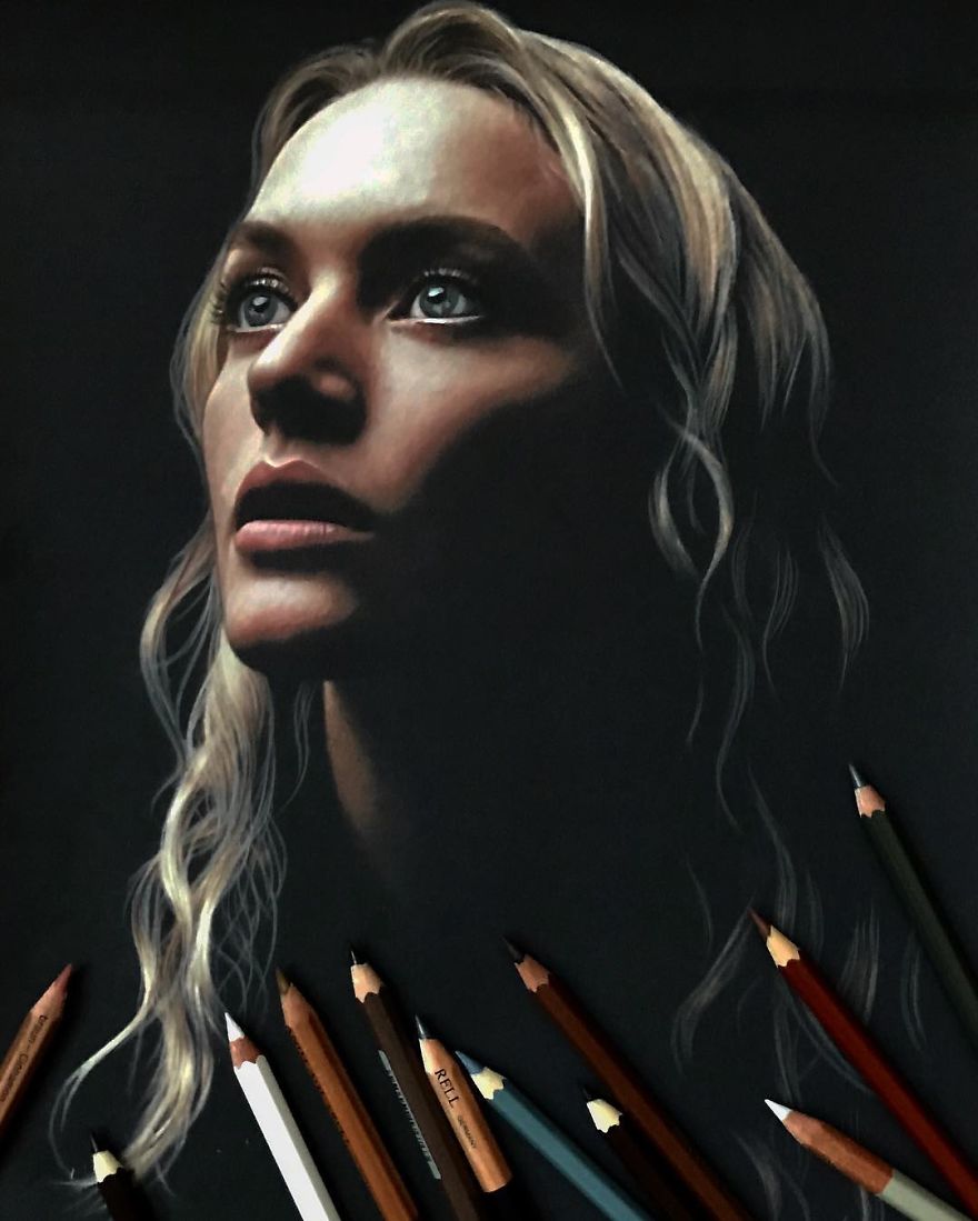 Artist Makes Amazing Hyper-Realistic Drawings Using Only Colored Pencils