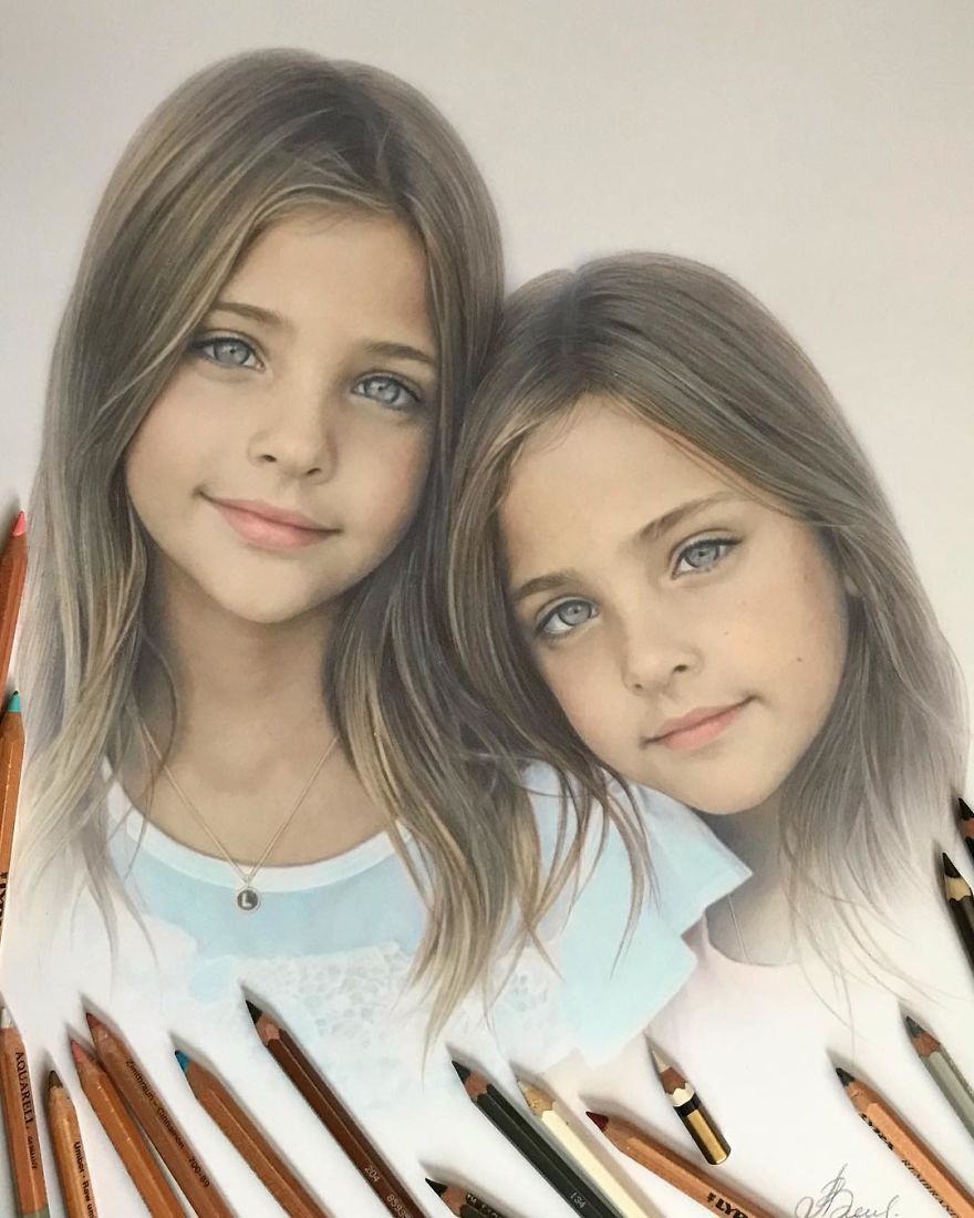 Artist Makes Amazing Hyper-Realistic Drawings Using Only Colored Pencils