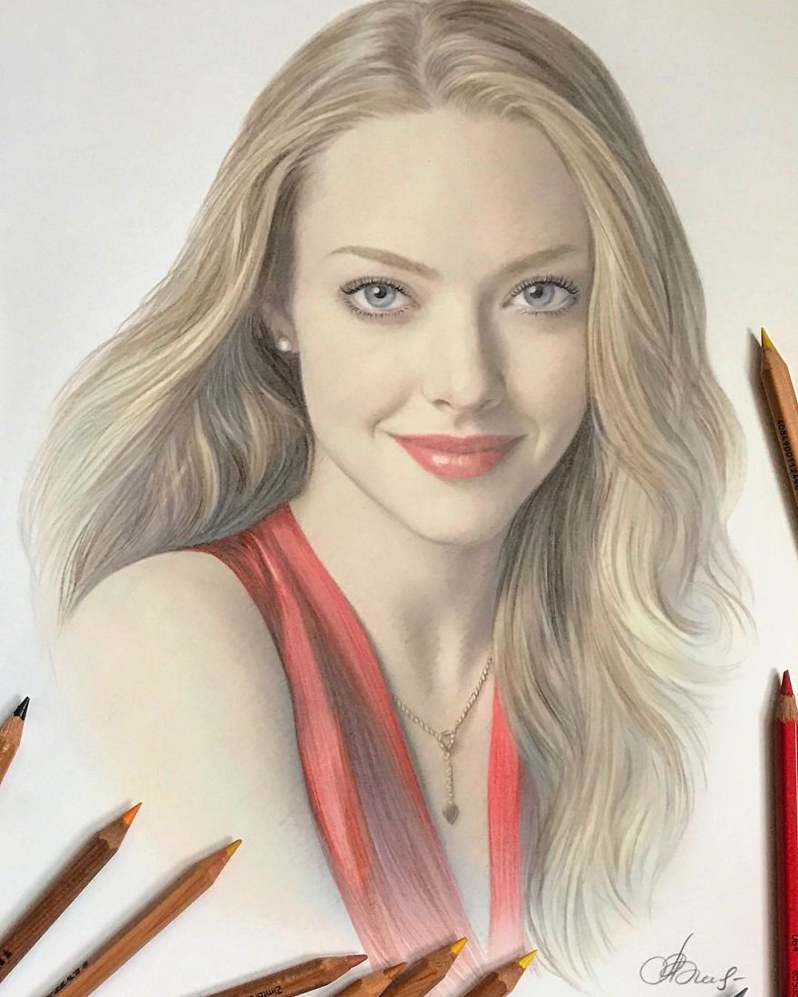 Artist Makes Amazing Hyper-Realistic Drawings Using Only Colored Pencils