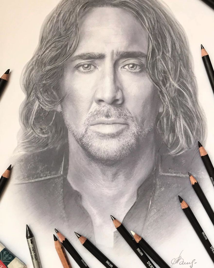 Artist Makes Amazing Hyper-Realistic Drawings Using Only Colored Pencils