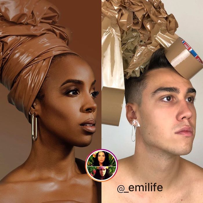 This Guy Gained Thousands Of Followers On Instagram “Recreating” Celebrity Photos (New Pics)