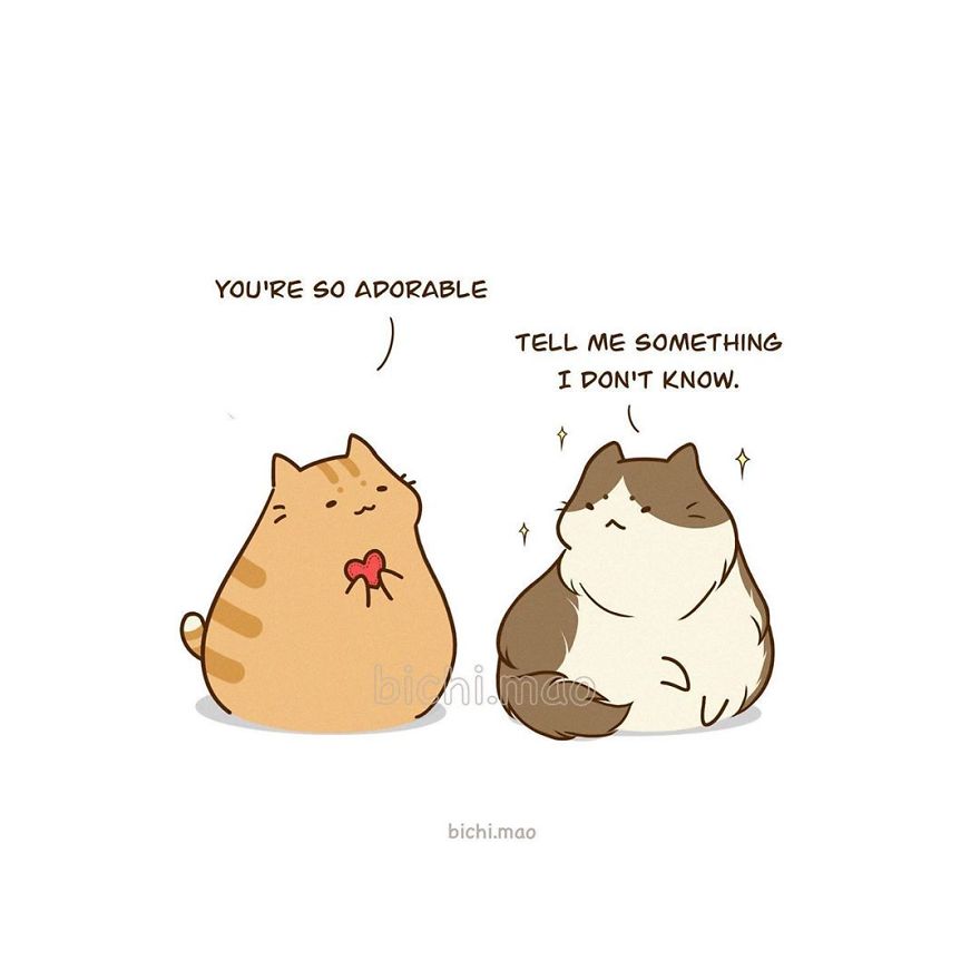 Artist Illustrates Cats With Attitude In Wacky Daily Life Scenarios!