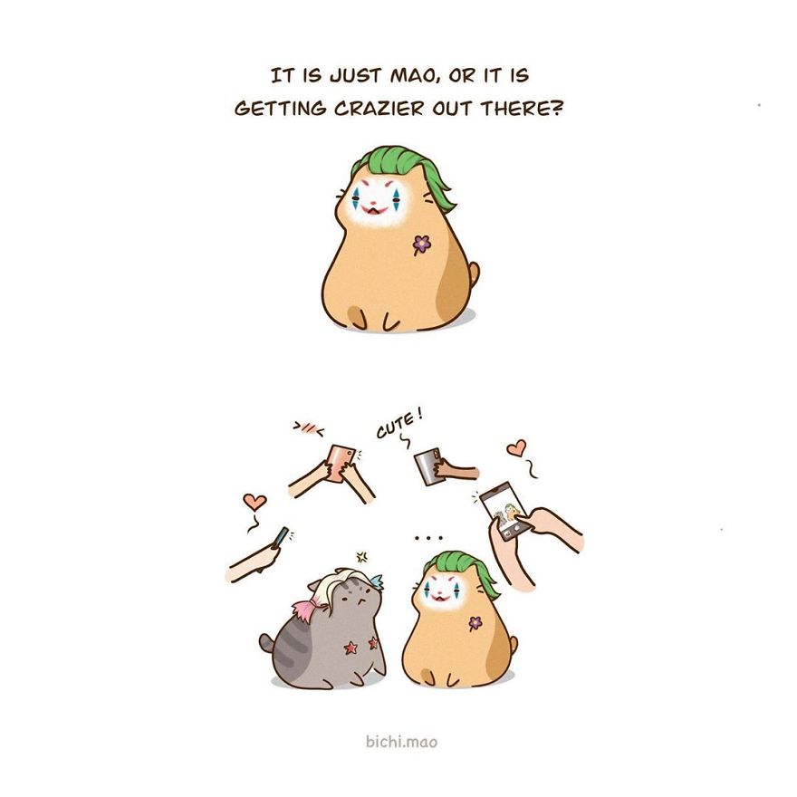 Artist Illustrates Cats With Attitude In Wacky Daily Life Scenarios!