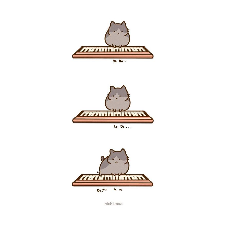 Artist Illustrates Cats With Attitude In Wacky Daily Life Scenarios!