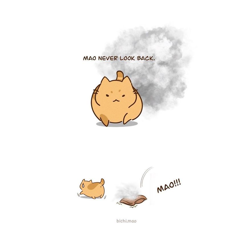 Artist Illustrates Cats With Attitude In Wacky Daily Life Scenarios!