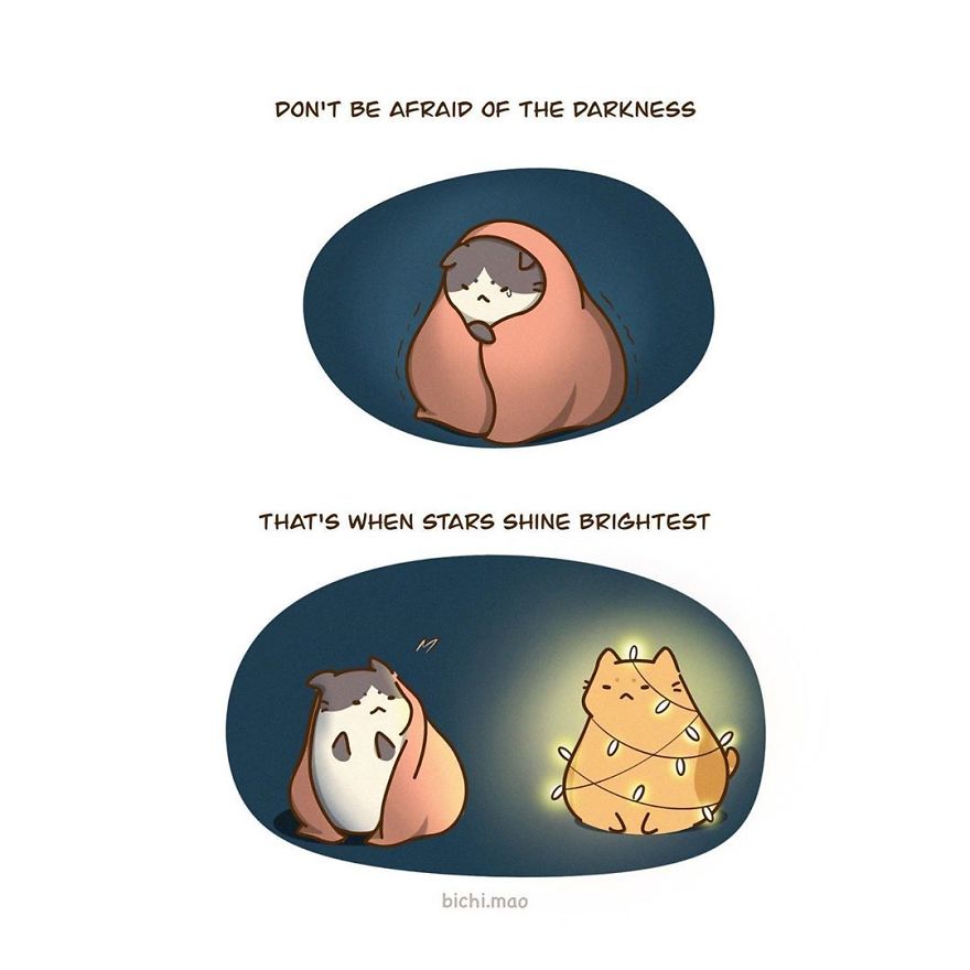 Artist Illustrates Cats With Attitude In Wacky Daily Life Scenarios!