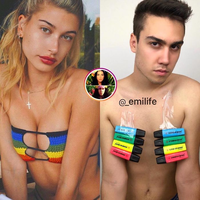 This Guy Gained Thousands Of Followers On Instagram “Recreating” Celebrity Photos (New Pics)