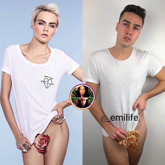This Guy Gained Thousands Of Followers On Instagram “Recreating” Celebrity Photos (New Pics)