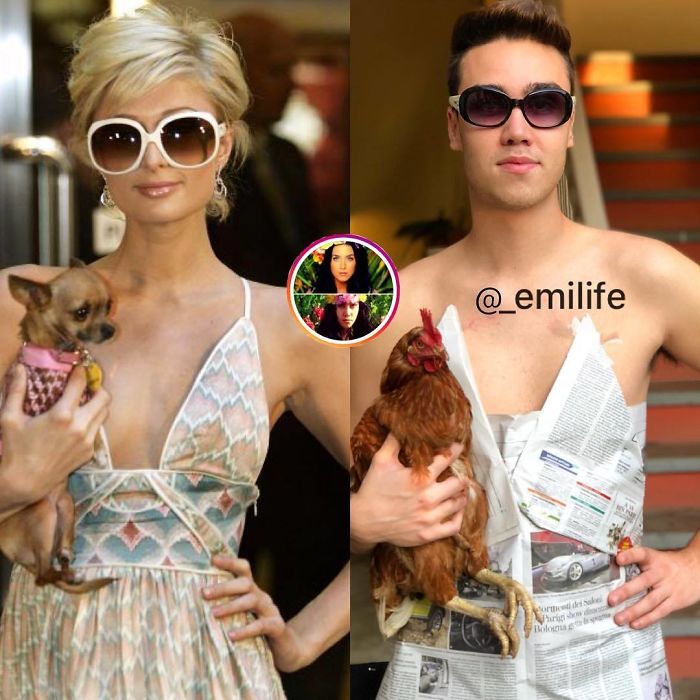 This Guy Gained Thousands Of Followers On Instagram “Recreating” Celebrity Photos (New Pics)