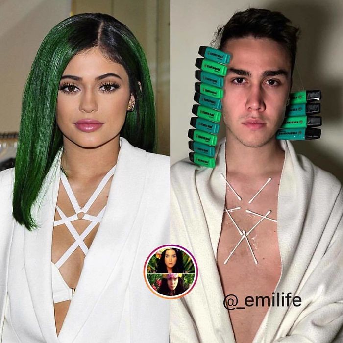 This Guy Gained Thousands Of Followers On Instagram “Recreating” Celebrity Photos (New Pics)