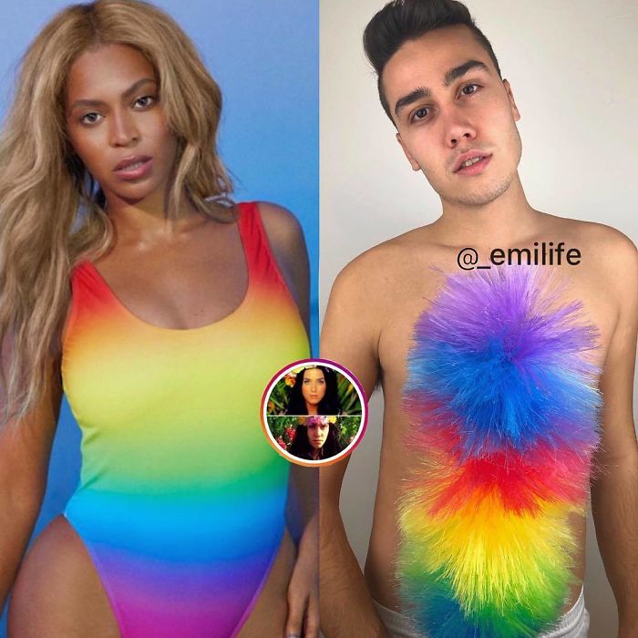 This Guy Gained Thousands Of Followers On Instagram “Recreating” Celebrity Photos (New Pics)