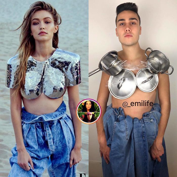 This Guy Gained Thousands Of Followers On Instagram “Recreating” Celebrity Photos (New Pics)