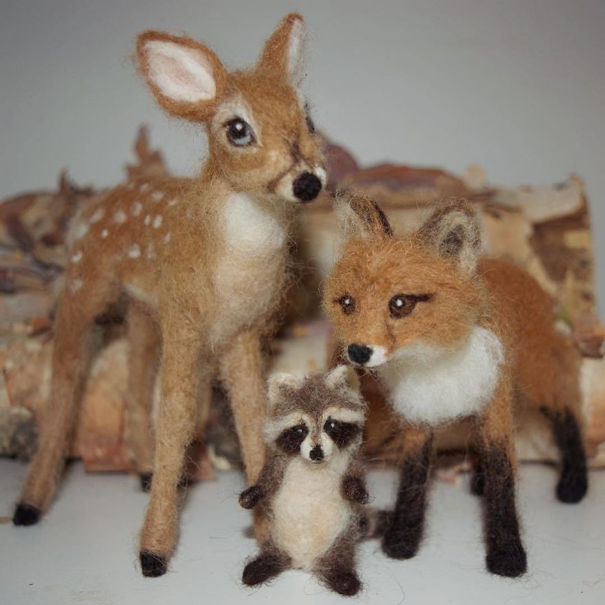 I Bring Wool To Life In Needle Felt Wildlife