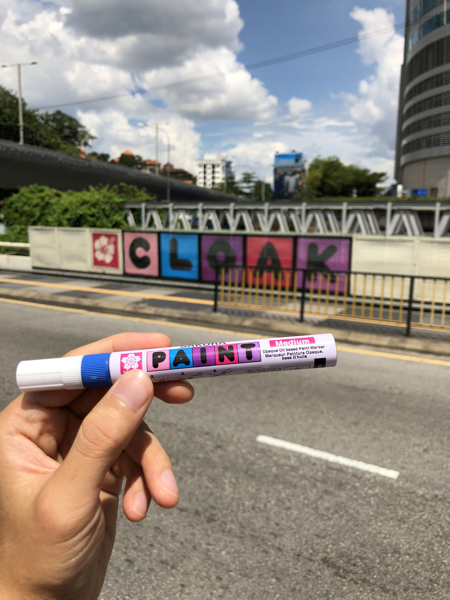 I Painted My Name Based On Iconic Markers' Logos