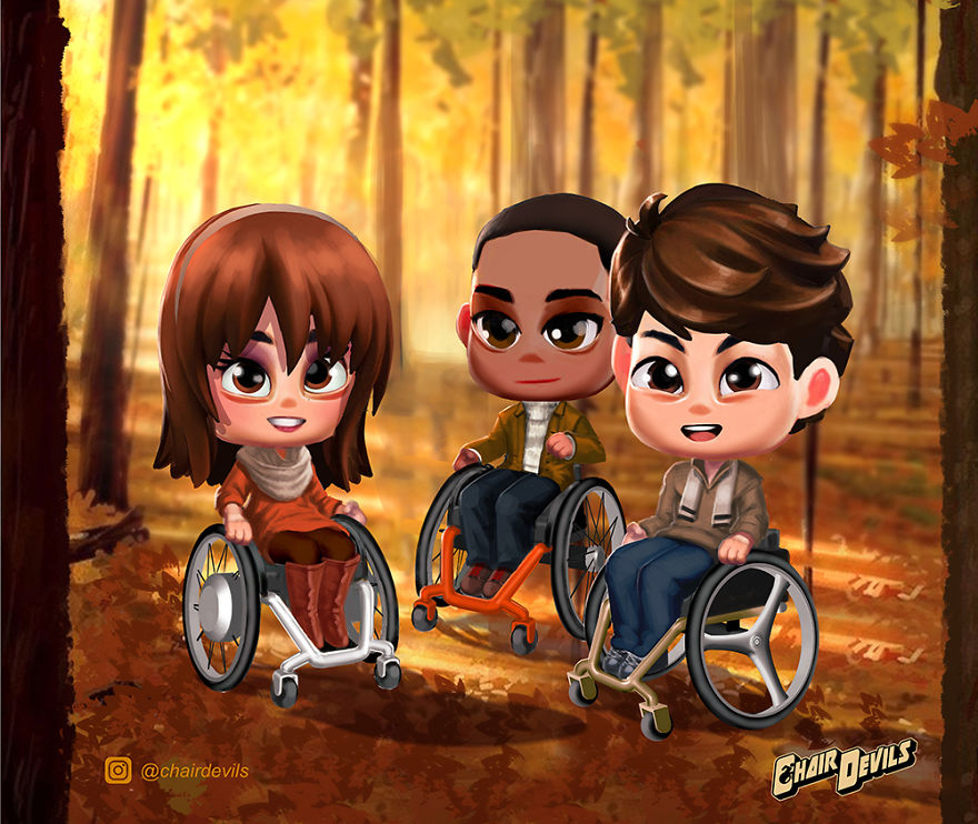 We Got Tired Of Lack Of Disability Representation In Media And Pop Culture So We Created Chair Devils!