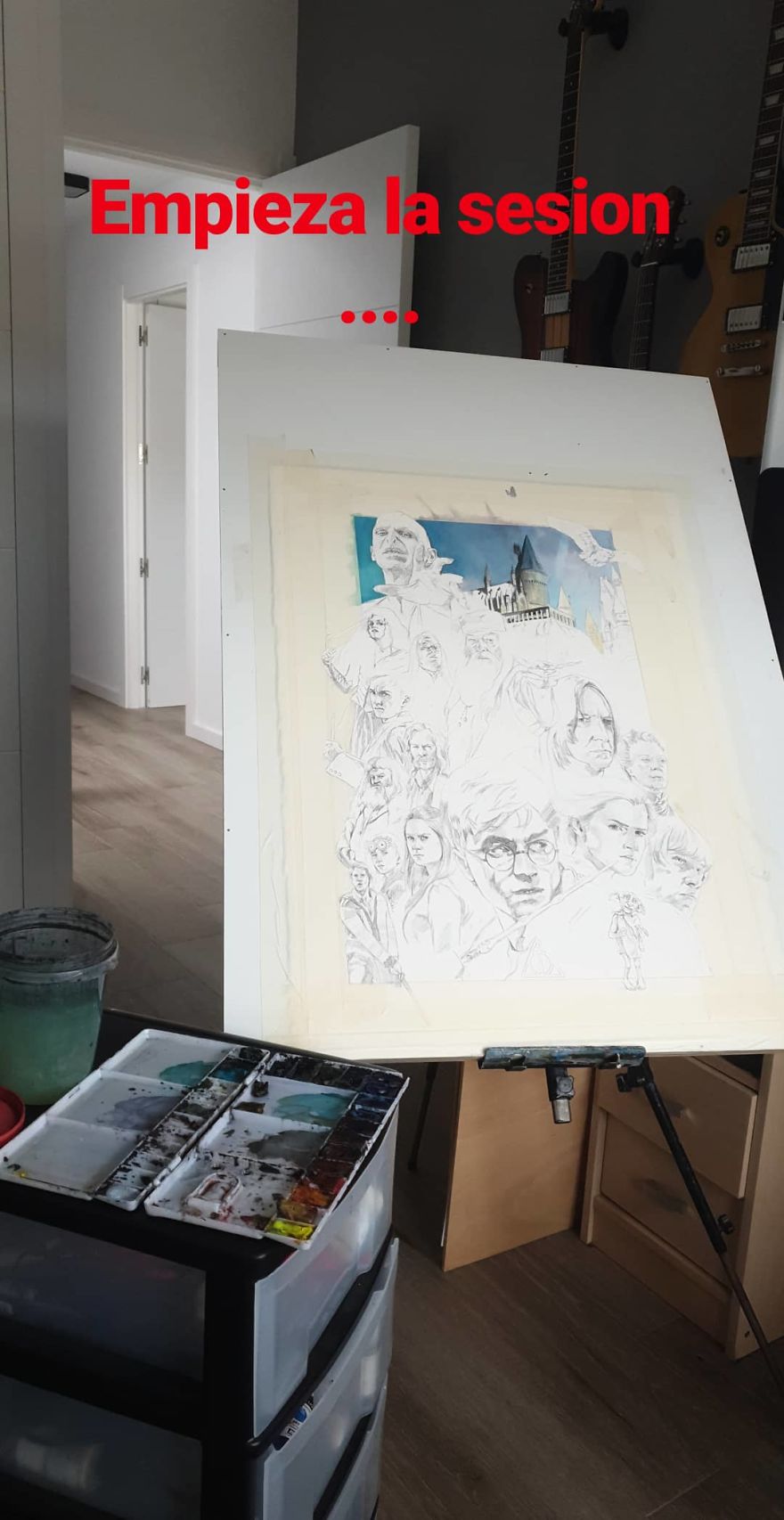 I Made A Watercolor Painting Of Harry Potter's Cast