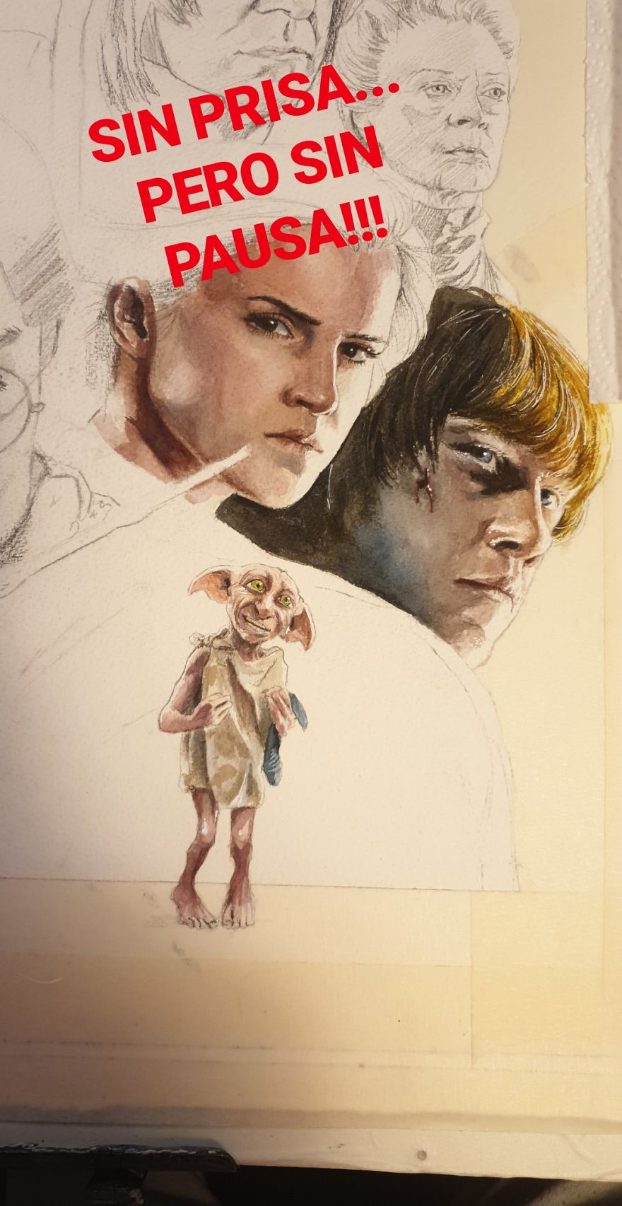 I Made A Watercolor Painting Of Harry Potter's Cast I Made A Watercolor Painting Of Harry Potter's Cast