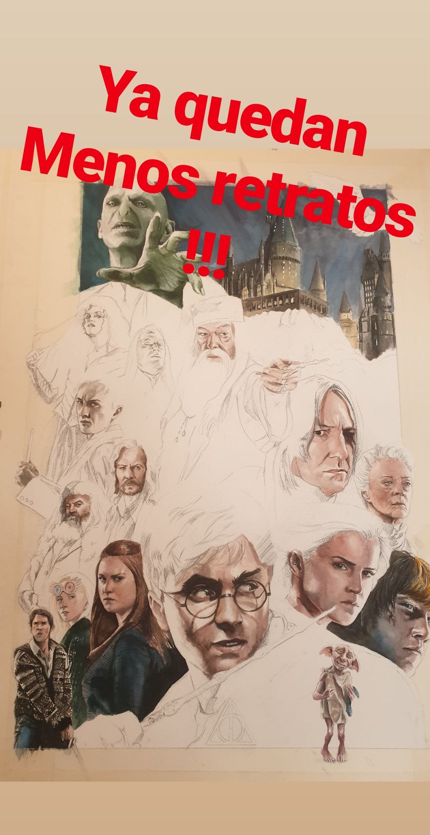 I Made A Watercolor Painting Of Harry Potter's Cast
