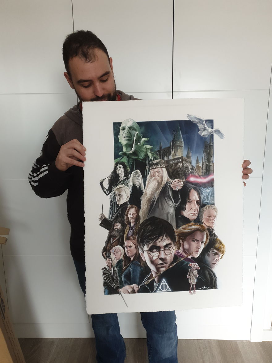 I Made A Watercolor Painting Of Harry Potter's Cast I Made A Watercolor Painting Of Harry Potter's Cast