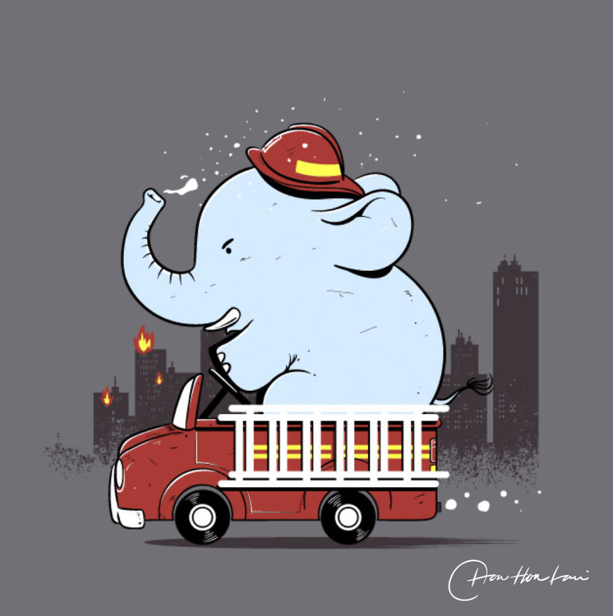 I Created An Illustration Of The Daily Life Of Cute And Funny Animals.