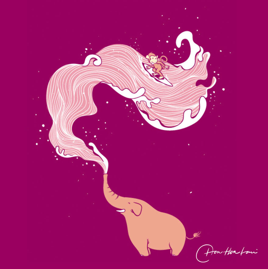 I Created An Illustration Of The Daily Life Of Cute And Funny Animals.