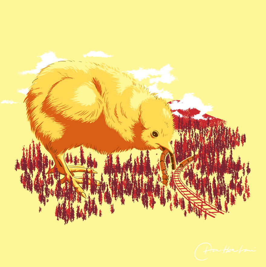 I Created An Illustration Of The Daily Life Of Cute And Funny Animals.