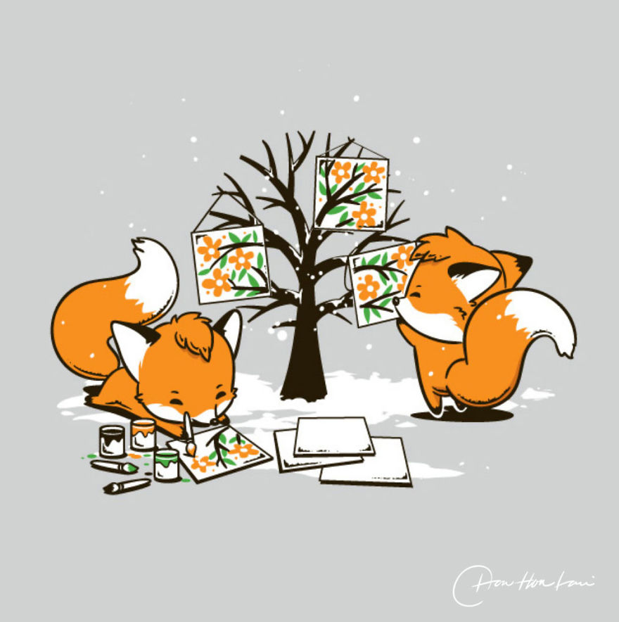 I Created An Illustration Of The Daily Life Of Cute And Funny Animals.