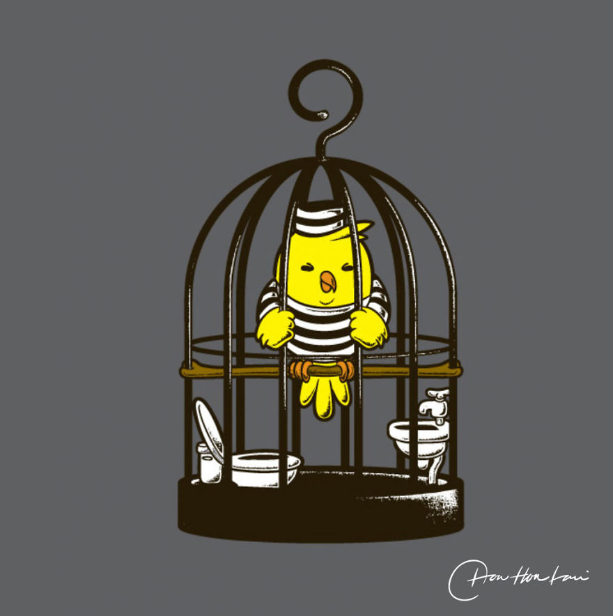 I Created An Illustration Of The Daily Life Of Cute And Funny Animals.