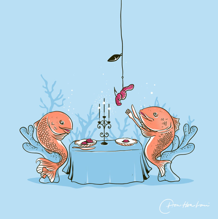 I Created An Illustration Of The Daily Life Of Cute And Funny Animals.