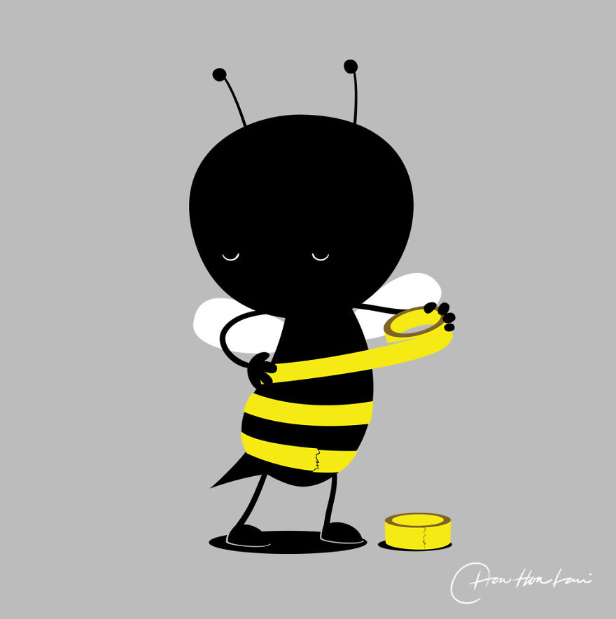 I Created An Illustration Of The Daily Life Of Cute And Funny Animals.