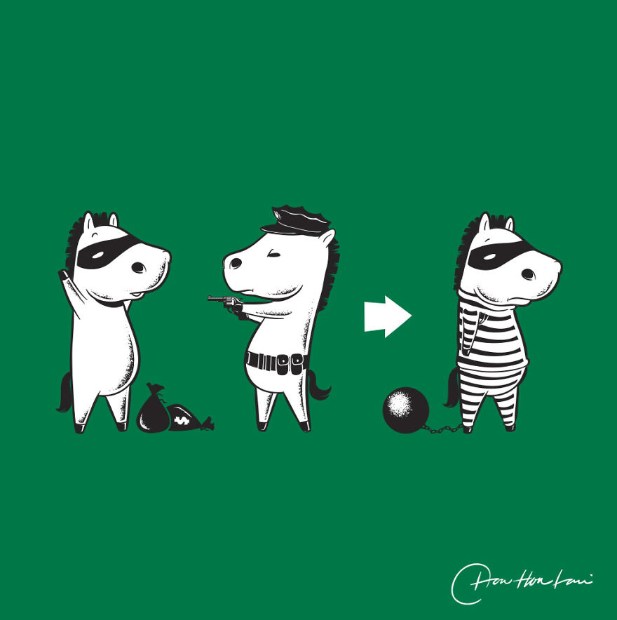 I Created An Illustration Of The Daily Life Of Cute And Funny Animals.