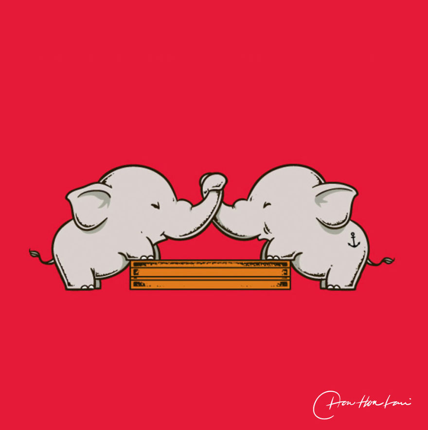 I Created An Illustration Of The Daily Life Of Cute And Funny Animals.