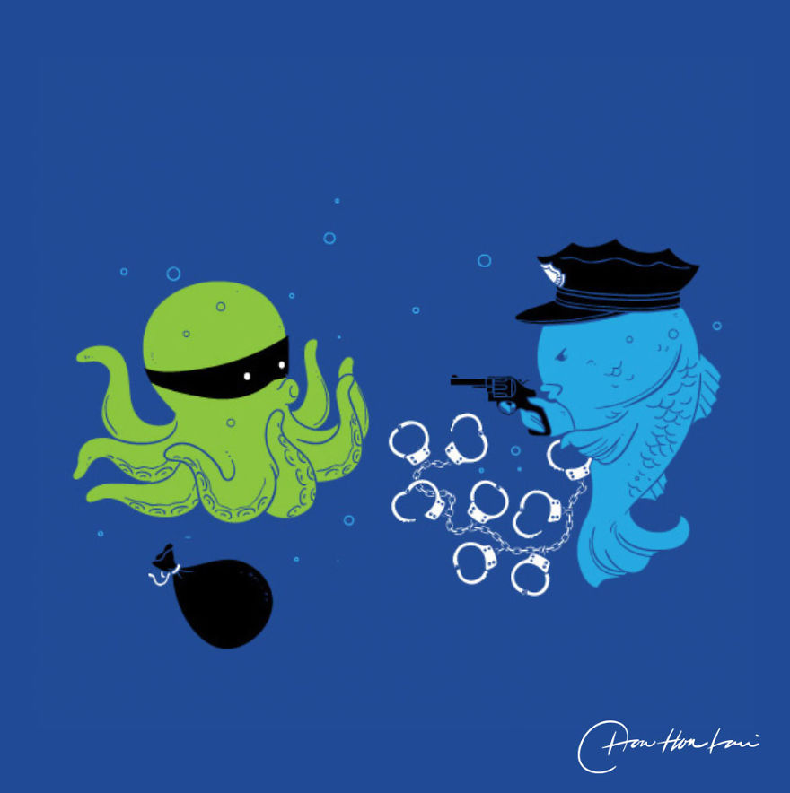 I Created An Illustration Of The Daily Life Of Cute And Funny Animals.