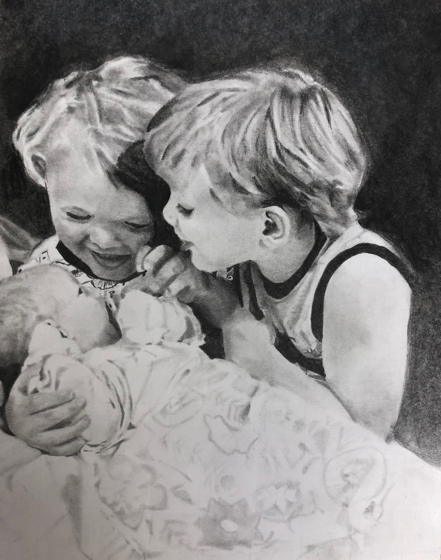 I Draw Commissioned Artwork For People And Here Are 13 Of My Recent Portraits