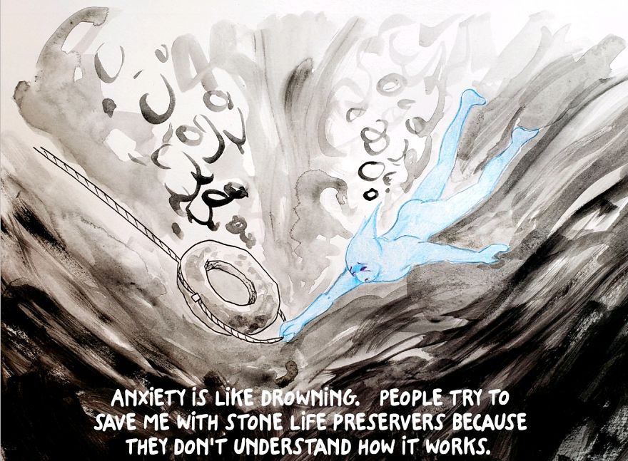 I Illustrate The Voices Of Anonymous Individuals Suffering From Depression And Anxiety